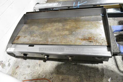 Stainless Steel Commercial Countertop Gas Powered Flat Top Griddle. 