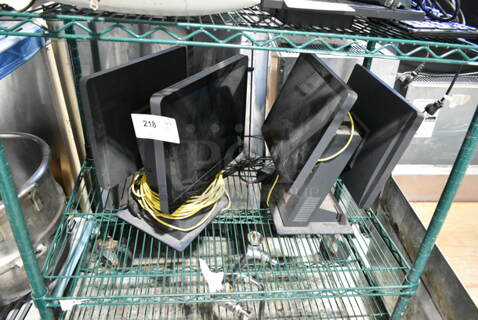 2 National Retail Solutions TD5-C6 POS Monitor. 2 Times Your Bid! 