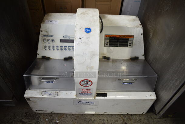 Oliver 2005 Metal Commercial Countertop Bread Loaf Slicer. 115 Volts, 1 Phase. Tested and Working! - Item #1127063