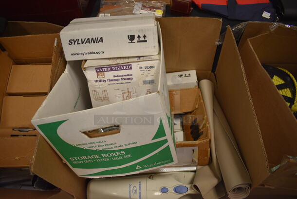ALL ONE MONEY! Lot of Various Items Including Dustbuster, Sump Pump, and Parts 