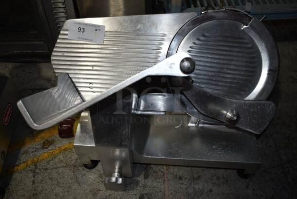 Fleetwood 412 E Stainless Steel Commercial Countertop Meat Slicer. 115 Volts, 1 Phase. Tested and Working!