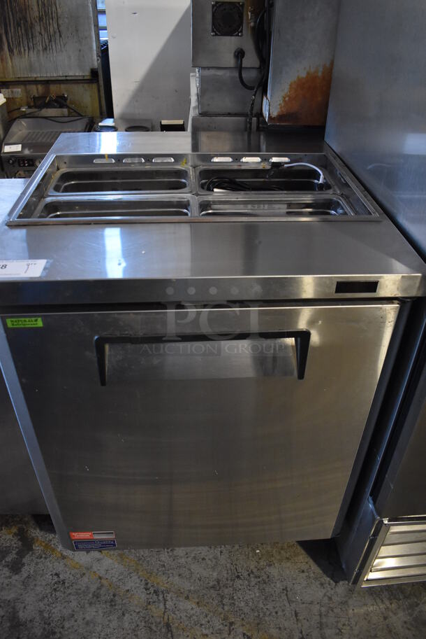 Turbo Air MSTS-28-N-711S Stainless Steel Commercial Prep Table. 115 Volts, 1 Phase. 27.5x30x37. Tested and Working!