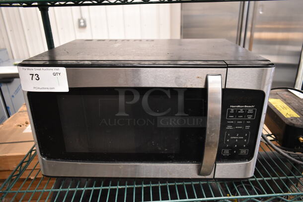 Hamilton Beach EM031M2ZC-X1 Metal Countertop Microwave Oven w/ Plate. 120 Volts, 1 Phase. 