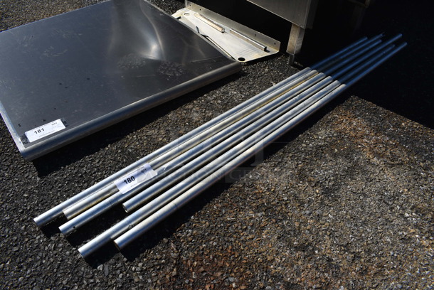 ALL ONE MONEY! Lot of 6 Metal Poles! 58"