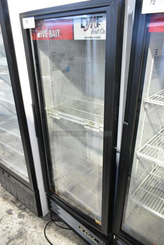 True GDM-12-LD Metal Commercial Single Door Reach In Cooler Merchandiser w/ Poly Coated Racks. 115 Volts, 1 Phase. 