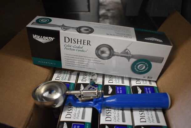 12 BRAND NEW IN BOX! Vollrath Stainless Steel Dishers. 9". 12 Times Your Bid!