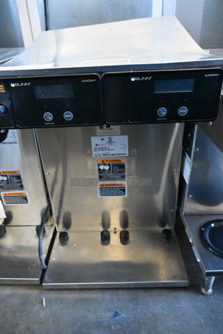 2020 Bunn AXIOM TWIN APS Stainless Steel Commercial Countertop Double Coffee Machine. 120 Volts, 1 Phase. 