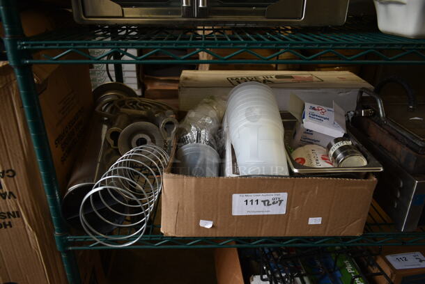 ALL ONE MONEY! Tier Lot of Various Items Including 12 Quart Mixer Paddle Attachments 