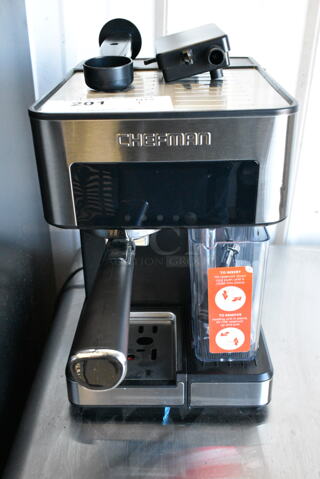 BRAND NEW SCRATCH AND DENT! Chefman RJ54-V2RJ54-V2 Countertop Espresso Machine. 120 Volts, 1 Phase. 