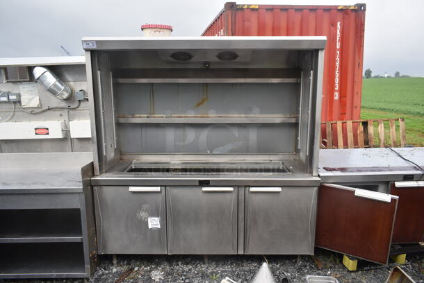 Randell Stainless Steel Commercial Work Station w/ 3 Doors and Grab N Go. Does Not Come w/ Remote Compressor.