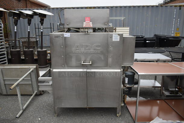 American Dish Service ADS ADC-44 Stainless Steel Commercial Conveyor Dishwasher. 208 Volts, 3 Phase.