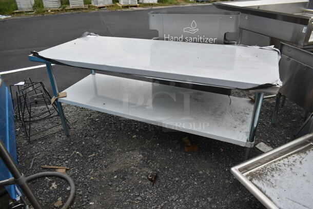 BRAND NEW SCRATCH AND DENT! Stainless Steel Commercial Table w/ Under Shelf.