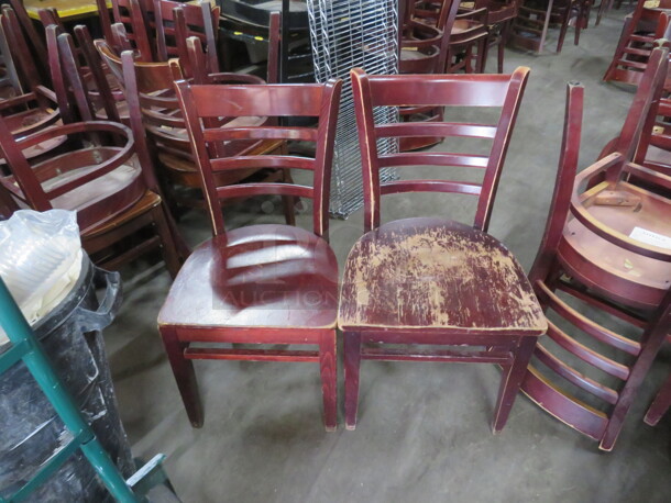 Wooden Ladderback Chair. 2XBID