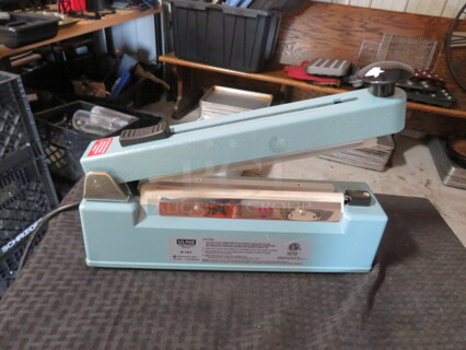 One ULINE Heat Sealer. Model# H-161. 120 Volt. 410 Watt.