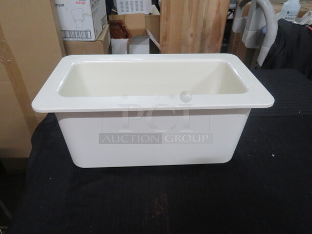 One 1/3 Size 6 Inch Deep Refrigerated Cold Pan.