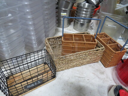 One Lot Of Assorted Baskets