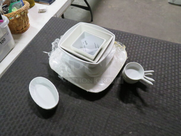 One Lot Of Misc Dishes.