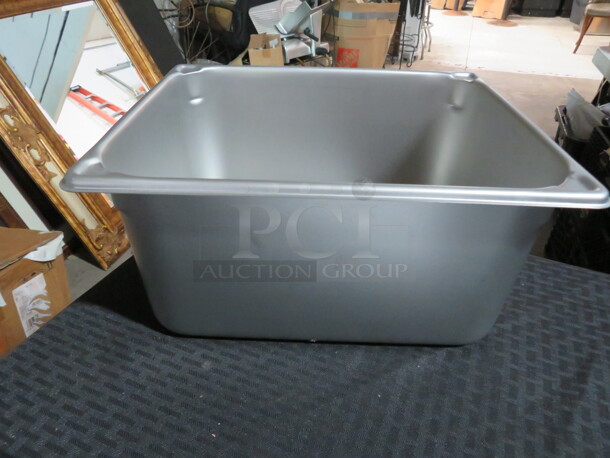 One NEW Vollrath 1/2 Size 6 Inch Deep Stainless Steel Food Pan. - Item #1118289
