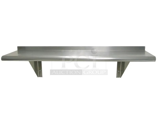 IN ORIGINAL BOX! 48" WS-12-48 Stainless Steel Shelf. Stock Picture Used As Gallery.
