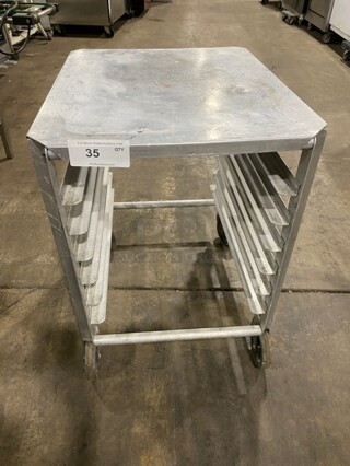 Commercial Undercounter 6 Pan Transport Rack! On Casters! 