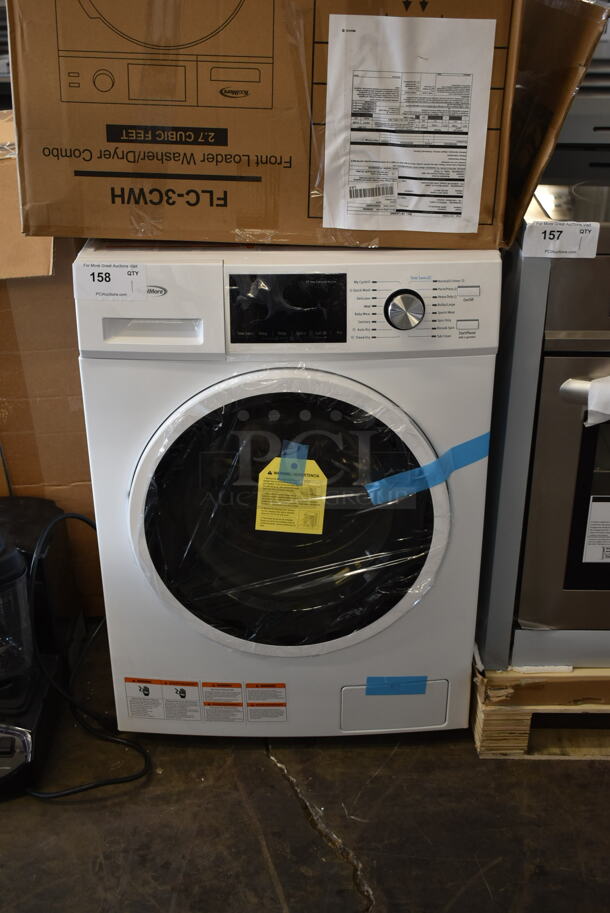 BRAND NEW SCRATCH AND DENT! 2022 KoolMore FLC-3CWH Metal Front Load Washer Dryer Combo. 120 Volts, 1 Phase. 