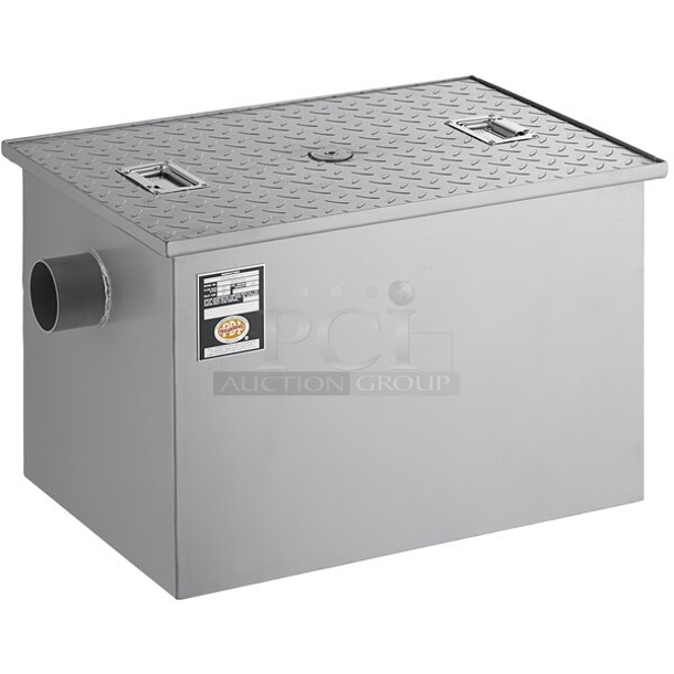 BRAND NEW SCRATCH AND DENT! Regency 600GT20 40 lb. 20 GPM Grease Trap with 3" Non-Threaded Connections