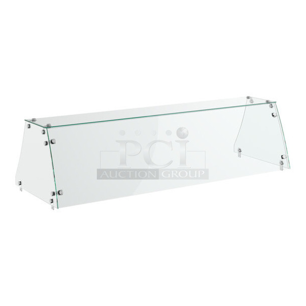 BRAND NEW SCRATCH AND DENT! Avantco SNZGD12 Flat Glass Sneeze Guard - 71"