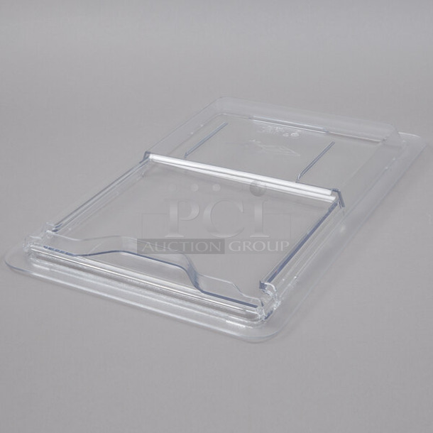 BRAND NEW SCRATCH AND DENT! Box of 6 Cambro 1218SCCW135 Camwear 18" x 12" Clear Sliding Lid for Food Storage Box