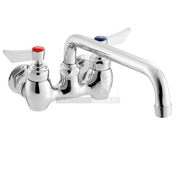 BRAND NEW SCRATCH AND DENT! Waterloo 750FW410 Wall Mount 4" Center Faucet. Stock Picture Used as Gallery.
