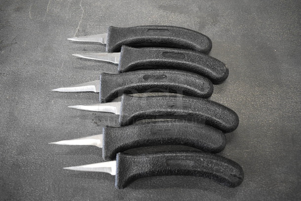 6 Sharpened Stainless Steel Poultry Knives. Includes 7.5". 6 Times Your Bid!