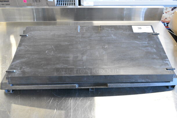 BRAND NEW SCRATCH AND DENT! Black Poly Ice Bin Lid - Item #1147367