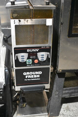 Bunn G9-2T DBC Stainless Steel Commercial Countertop Coffee Bean Grinder. 120 Volts, 1 Phase. Tested and Working!