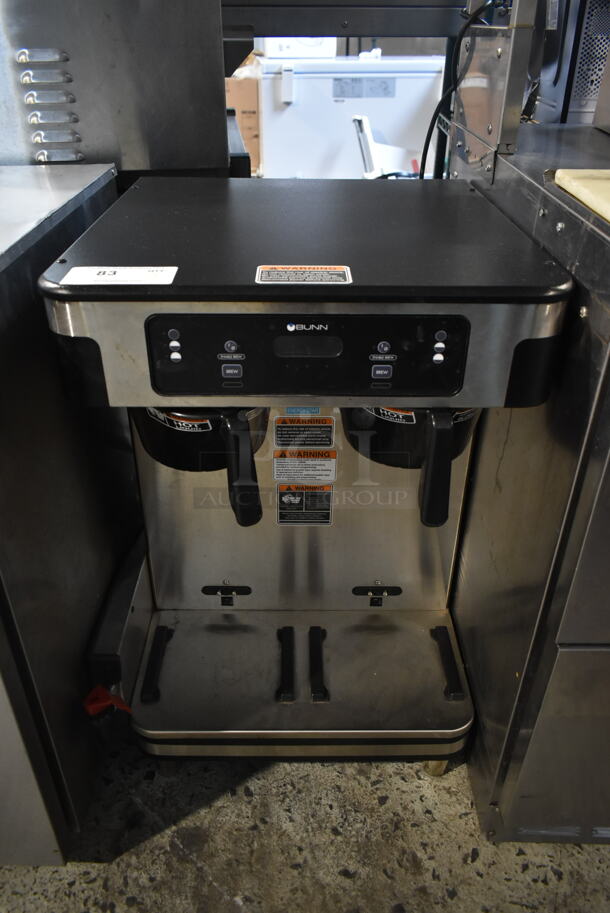 2021 Bunn ICB TWIN SH ENERGY STAR Stainless Steel Commercial Countertop Dual Coffee Machine w/ 2 Poly Brew Baskets. 120/240 Volts, 1 Phase.