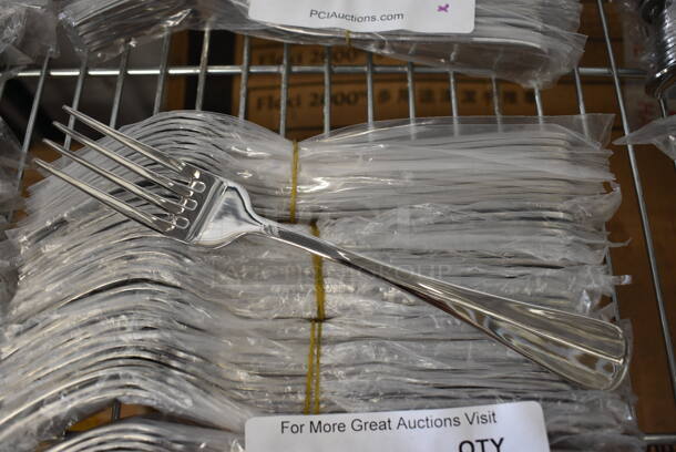 60 BRAND NEW! Stainless Steel Forks. 8.5". 60 Times Your Bid!