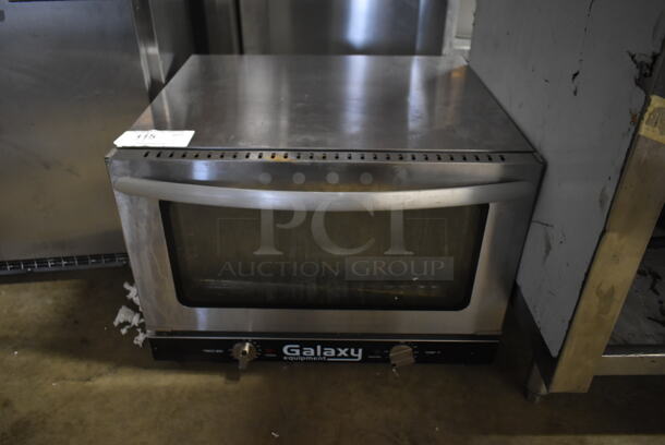Galaxy 177COE3H Stainless Steel Commercial Countertop Electric Powered Half Size Convection Oven. 120 Volts, 1 Phase. Tested and Powers On But Does Not Get Warm