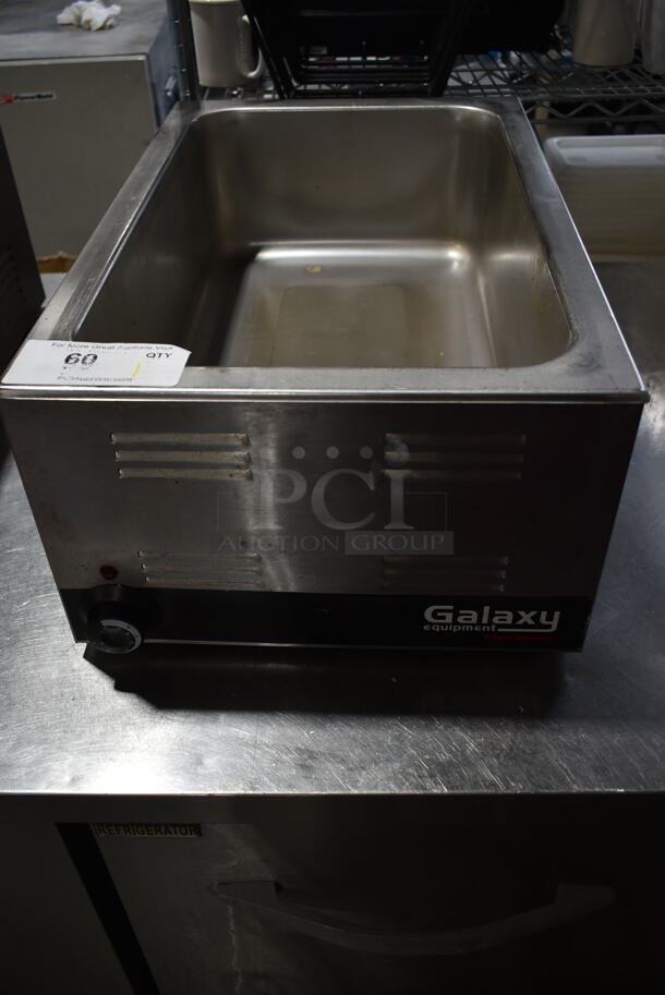 Galaxy 177GW50E Stainless Steel Commercial Countertop Food Warmer. 120 Volts, 1 Phase. Tested and Powers On But Does Not Get Hot
