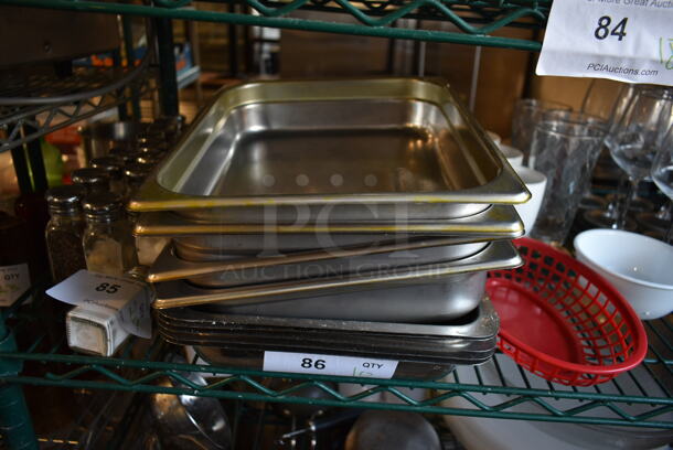 10 Stainless Steel Full Size Drop In Bins. 10 Times Your Bid!