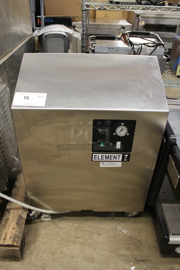 2019 Jun-Air 87R-4MN1-HSBHH Stainless Steel Commercial Element 7 Nitro Brew Nitrogen Generator on Commercial Casters. 120 Volts, 1 Phase. 