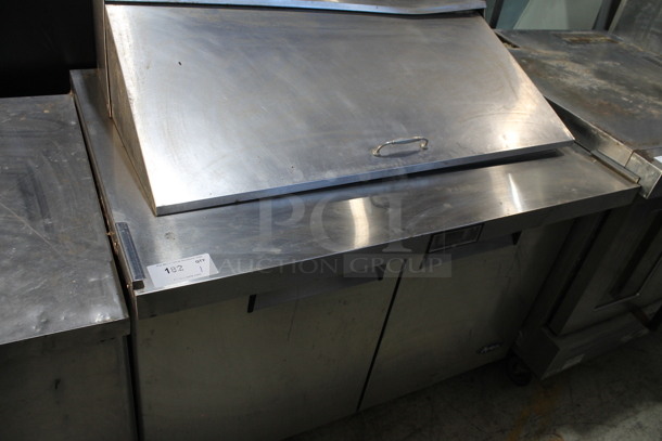 2016 Migali MSF8306 Stainless Steel Commercial Sandwich Salad Prep Table Bain Marie Mega Top. 115 Volts, 1 Phase. Tested and Powers On But Does Not Get Cold