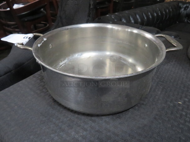 One Stainless Steel Stock Pot. 11X4.5