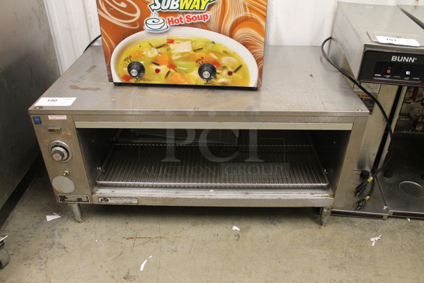 Alto Shaam Stainless Steel Commercial Countertop Electric Powered Cheese Melter. 