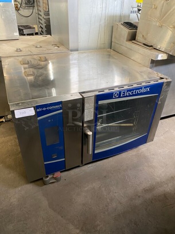 Electrolux Air-O-Convect Natural Gas Touch Line Combi Convection Oven! With View Through Door! Metal Oven Racks! All Stainless Steel! Model: AOS062GKP1 SN: 40510001