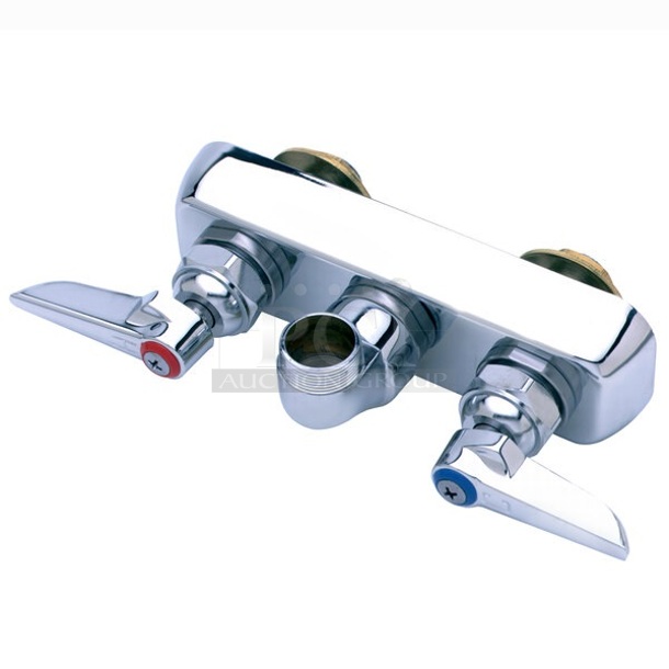 BRAND NEW SCRATCH AND DENT! T&S B-1115-LN Wall Mounted Workboard Faucet Base with 4" Centers