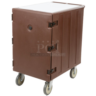 BRAND NEW! Cambro 1826LTC131 Camcart Dark Brown Mobile Cart for 18" x 26" Sheet Pans and Trays