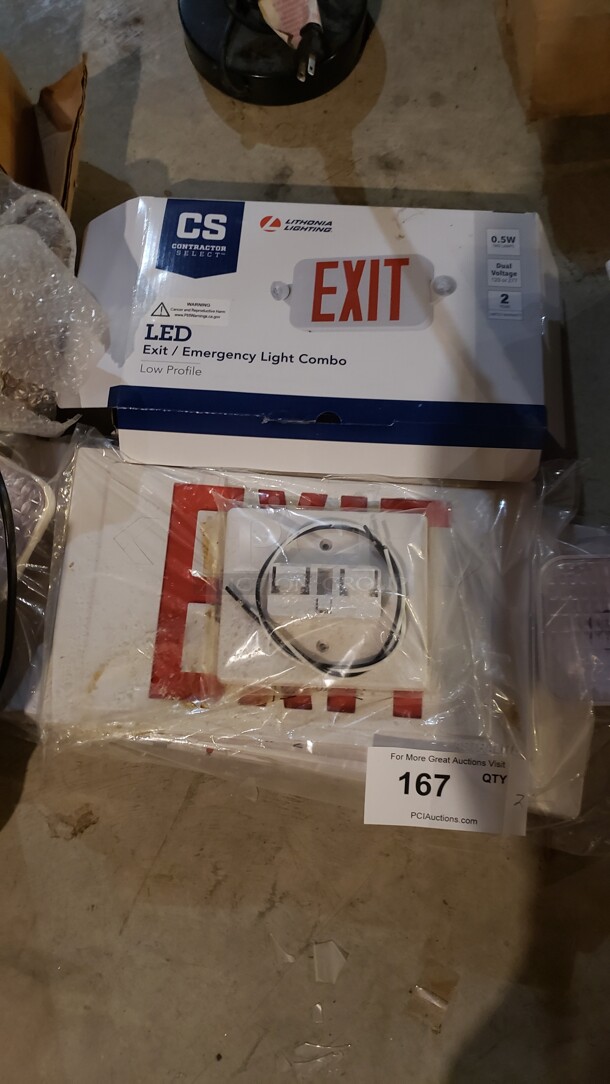 Lot of 2 "Exit" Signs (Location 1)