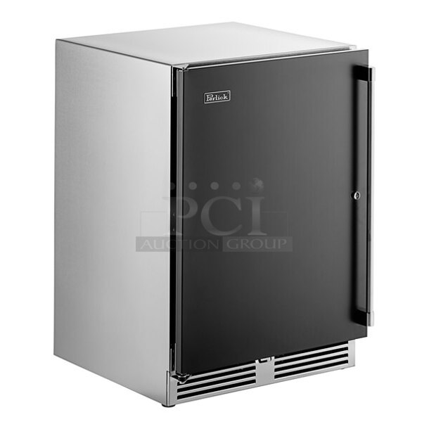 BRAND NEW SCRATCH AND DENT! Perlick HC24RS4S-00-BLFLR Stainless Steel Commercial Single Door Undercounter Cooler. 115 Volts, 1 Phase. Tested and Working!