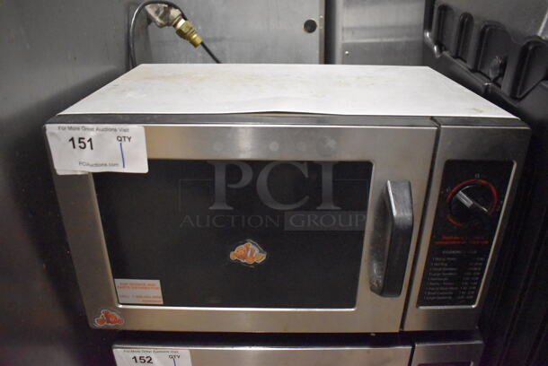 Stainless Steel Commercial Countertop Microwave Oven. 20x15x12