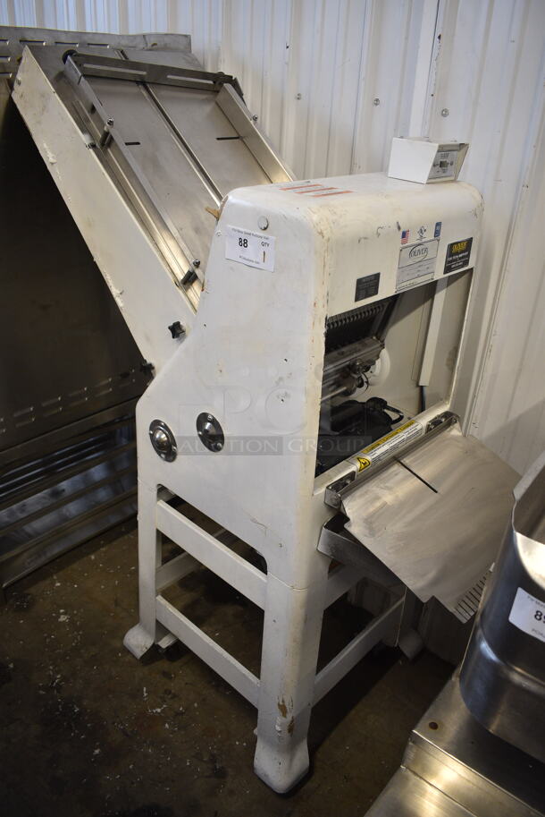 Oliver 797-32NC Stainless Steel Commercial Floor Style Bread Loaf Slicer. 115 Volts, 1 Phase. Tested and Working!