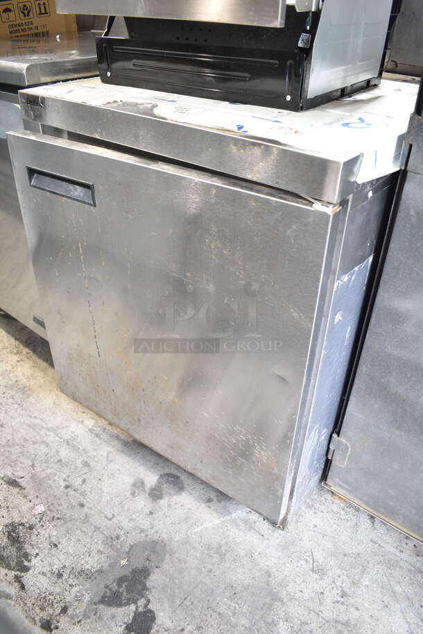 Delfield UC4427N Stainless Steel Commercial Single Door Undercounter Cooler. 115 Volts, 1 Phase. Tested and Powers On But Does Not Get Cold - Item #1127163
