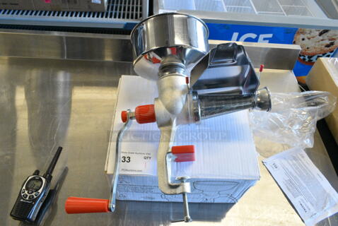 BRAND NEW SCRATCH AND DENT! 43AF10000II Tre Spade Continuous Feed Manual Tomato Mill F10000/II